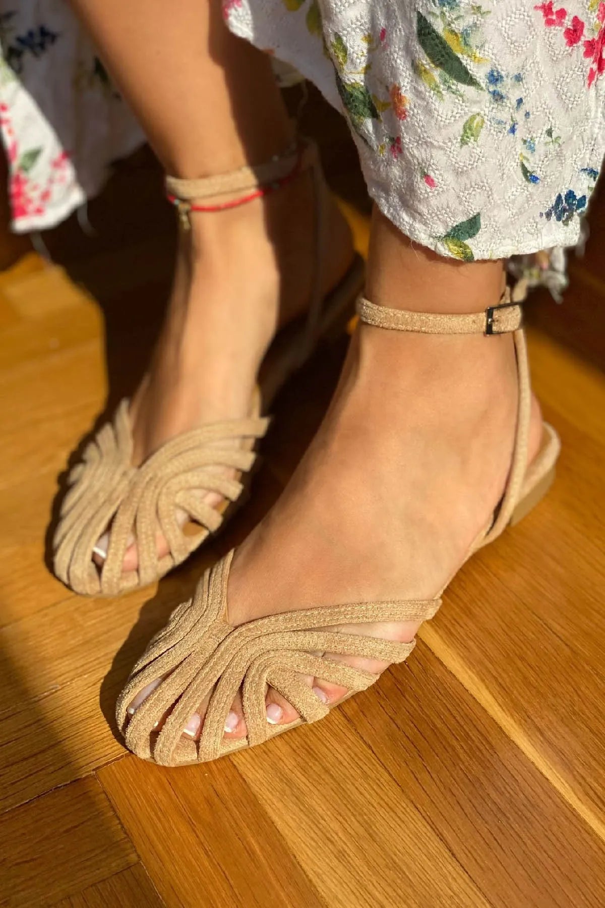 Real Leather Quality  Ankle Strap Sandals