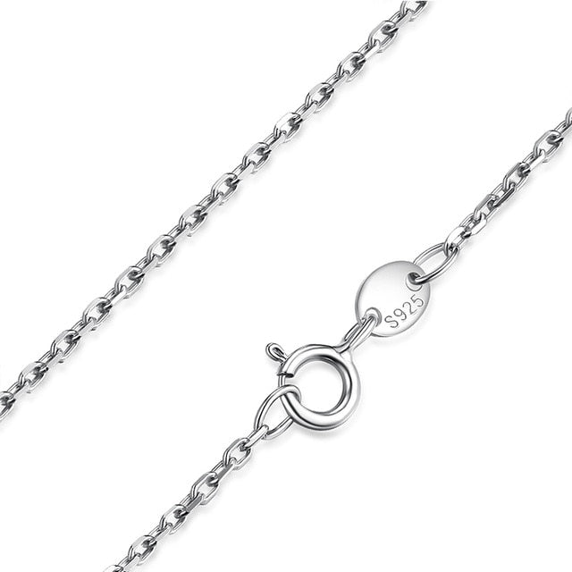 100% Genuine 925 Sterling Silver Necklace - Style D / 40cm