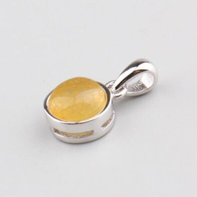 925 Sterling silver stone pendant