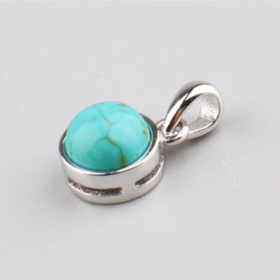 925 Sterling silver stone pendant