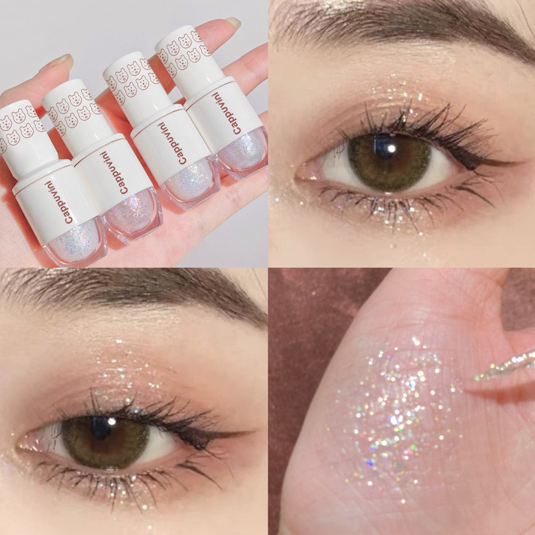 Glitter liquid eyeshadow available in 6 colours