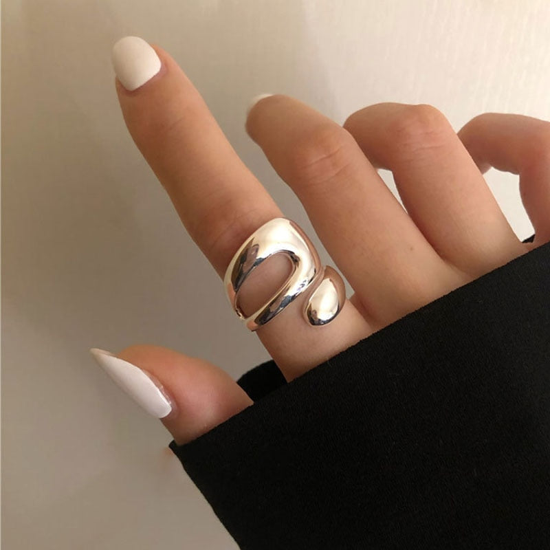 925 Sterling silver funky rings - resizable