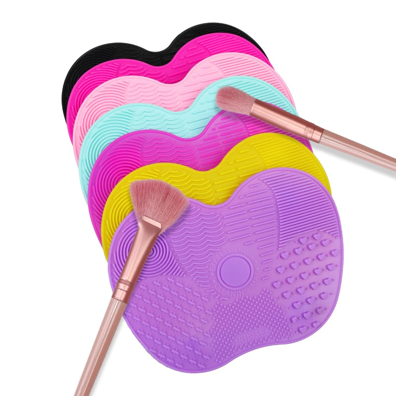 Silicone makeup brush cleaner