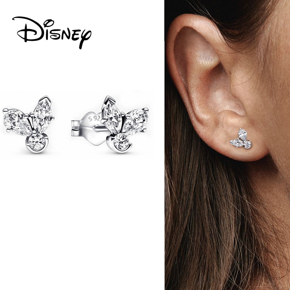 Disney inspired sterling silver 925 earrings