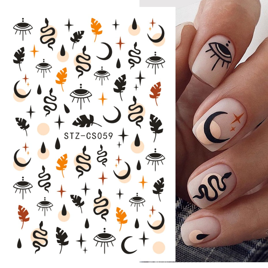 Gothic/Halloween Nail sticker decals