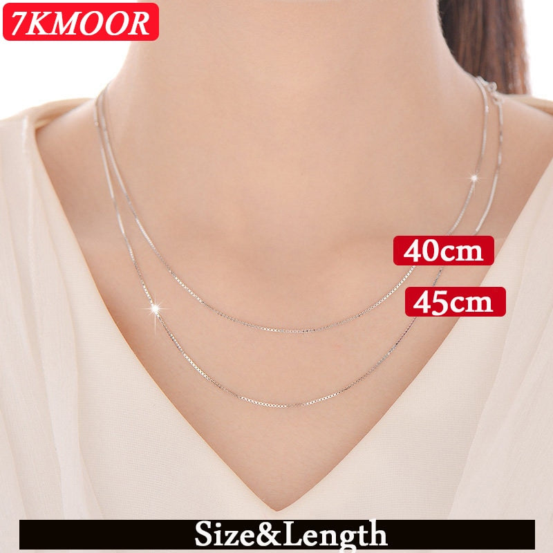 100% Genuine 925 Sterling Silver Necklace