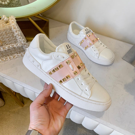 Maddy studded PU sneakers