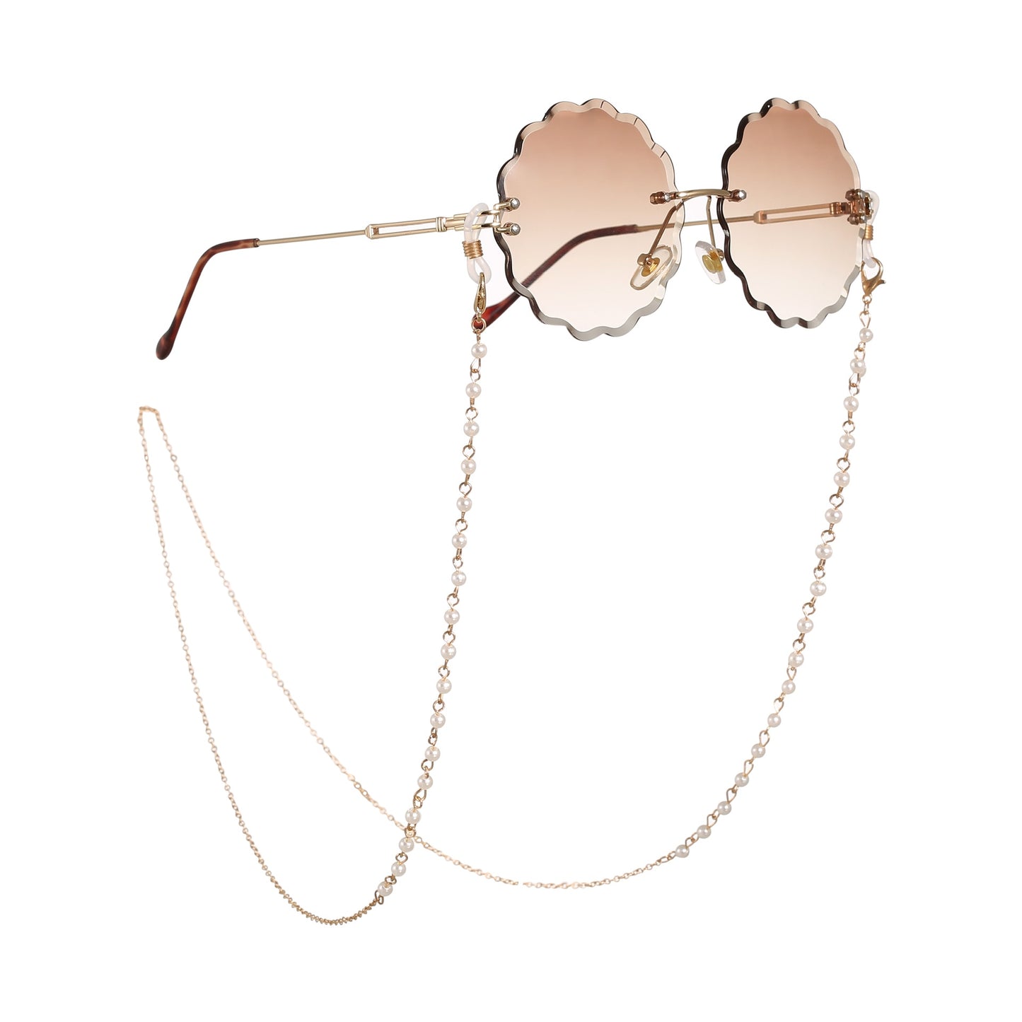 Pearl chain chic sunglasses