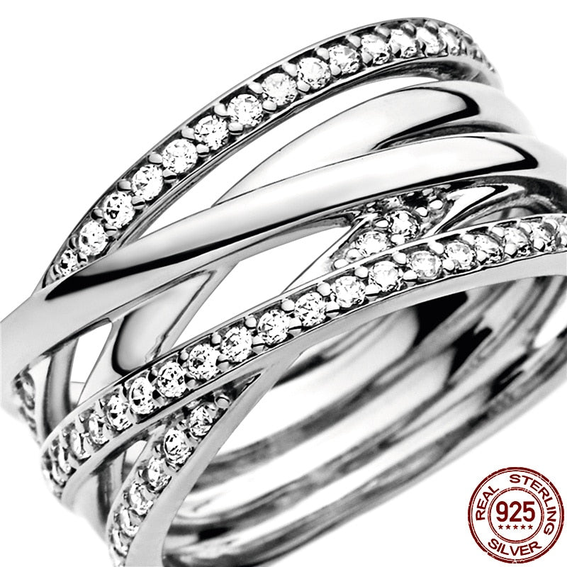 Geflochtener Ring aus 925er Sterlingsilber