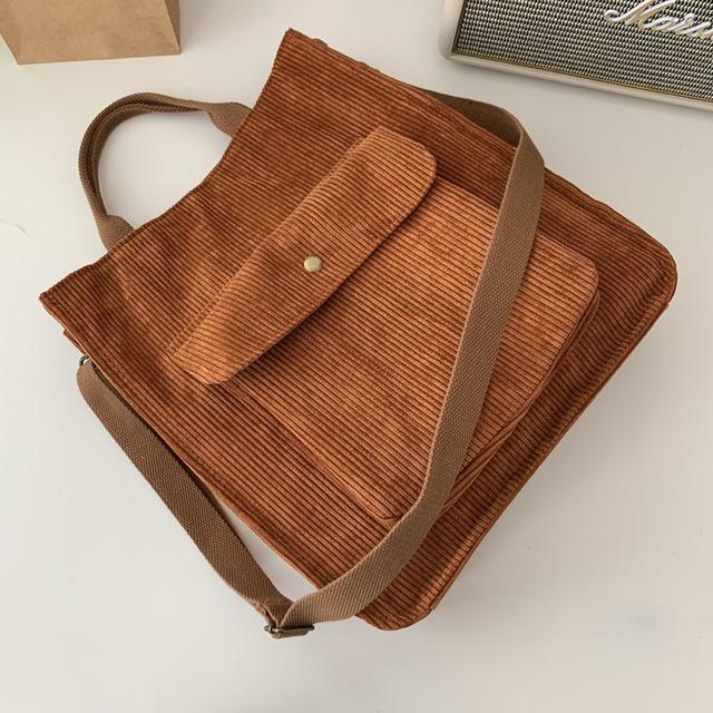 Mari kadife veya kanvas vintage omuz çantası