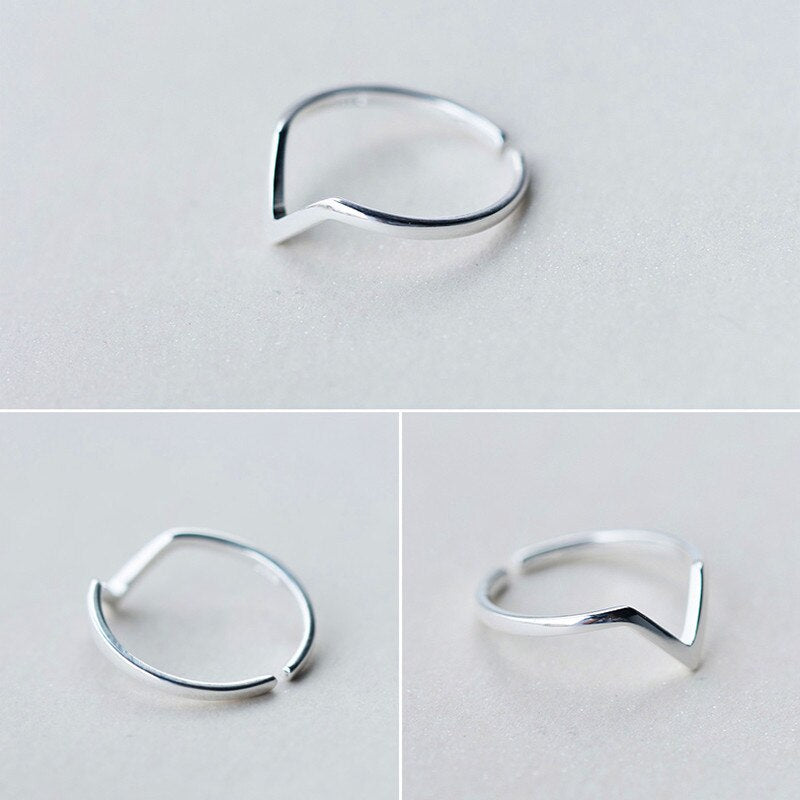 925 Sterling Silver minimalist ring