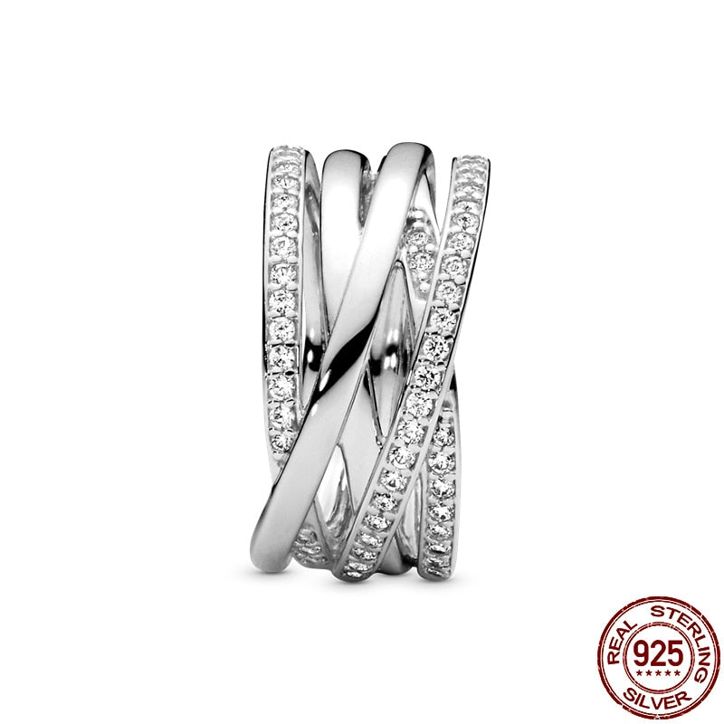 925 Sterling Silver woven ring