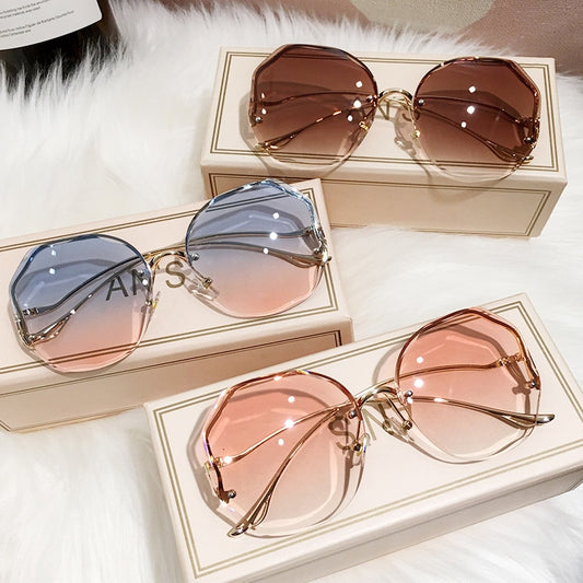 Flippige Sonnenbrille mit Farbverlauf UV400