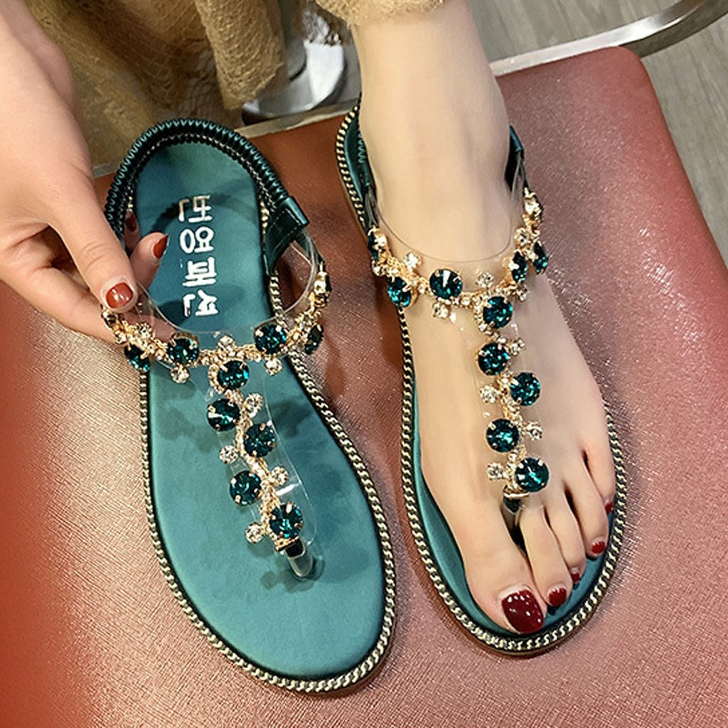 Sparkly elegant and comfortable summer sandals
