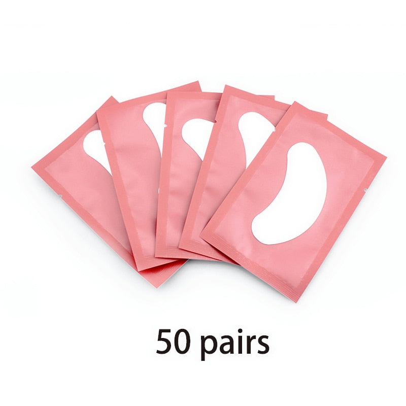 50/100PCS Wholesale Hydrogel Gel Eye Patches for Eyelash Extensions & Makeup application