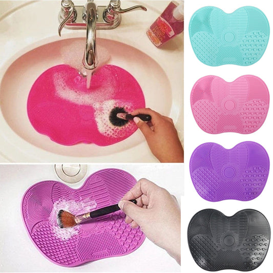 Neueste Silikon Pinsel Reiniger Kosmetik Make Up Waschbürste Gel Reinigungsmatte Foundation Makeup Pinsel Reiniger Pad Scrubbe Board