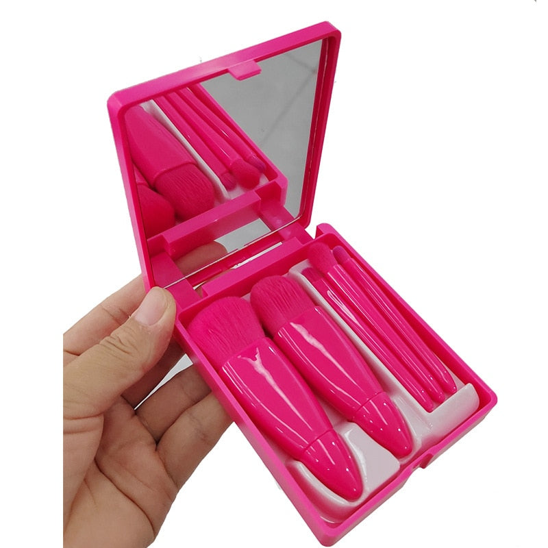 5Pcs Portable Makeup Brush Set
