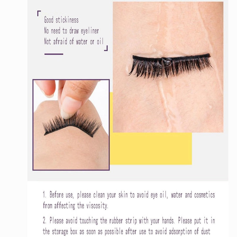 Self-adhesive fake eyelashes strips - hypoallergenic