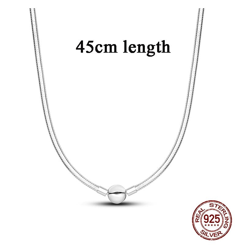MULA 2022 925 Sterling Silve Me Link Schlange Halskette Halskette für Original Kragen Pandora Bead Charm DIY Schmuck für Frauen Geschenk